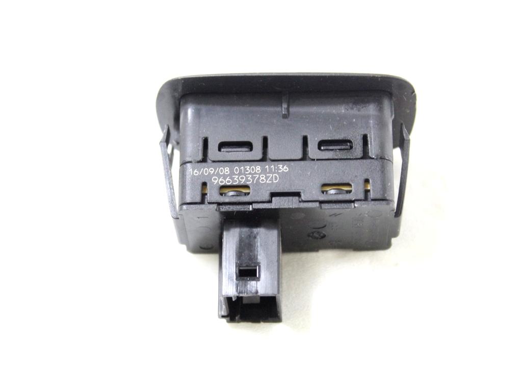 96639378ZD COMANDO INTERRUTTORE ALZA-VETRO ALZA-CRISTALLO PORTA POSTERIORE CITROEN C4 PICASSO 1.6 D 80KW AUT 5P (2008) RICAMBIO USATO