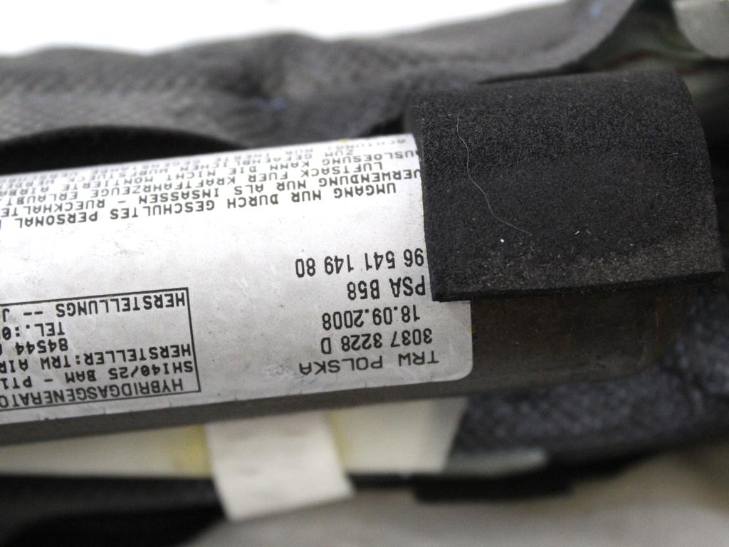 9654114980 AIRBAG LATERALE A TENDINA LATO DESTRO CITROEN C4 PICASSO 1.6 D 80KW AUT 5P (2008) RICAMBIO USATO