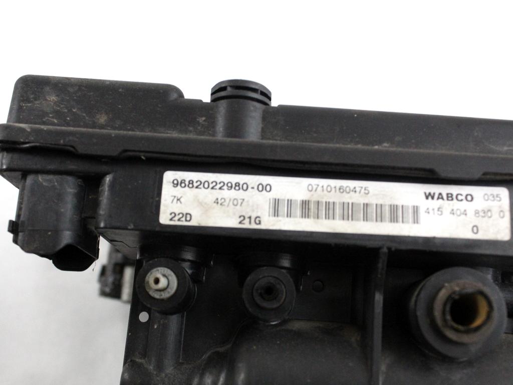 9682022980 COMPRESSORE SOSPENSIONI PNEUMATICHE CITROEN C4 PICASSO 1.6 D 80KW AUT 5P (2008) RICAMBIO USATO