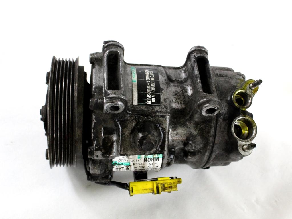 9659875880 COMPRESSORE CLIMATIZZATORE CLIMA A/C CITROEN C4 PICASSO 1.6 D 80KW AUT 5P (2008) RICAMBIO USATO