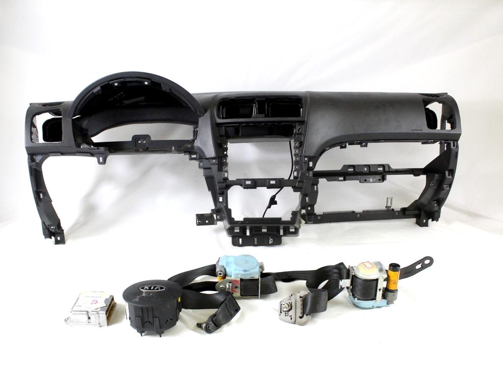 95910-07620 KIT AIRBAG KIA PICANTO 1.0 B 46KW 5M 5P (2009) RICAMBIO USATO CON PRETENSIONATORI CINTURE DI SICUREZZA, CENTRALINA AIRBAG, AIRBAG VOLANTE GUIDATORE, AIRBAG PASSEGGERO, CRUSCOTTO 95910-07620 5690007800EQ 8456007010