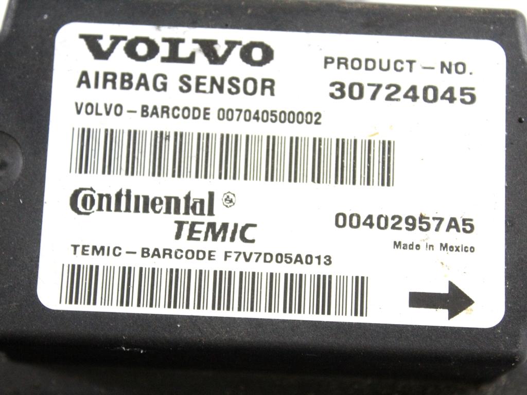 30724045 KIT AIRBAG VOLVO C30 1.6 D 80KW 5M 3P (2007) RICAMBIO USATO CON PRETENSIONATORI CINTURE DI SICUREZZA, CENTRALINA AIRBAG, AIRBAG VOLANTE GUIDATORE, AIRBAG PASSEGGERO, CRUSCOTTO 30715435 30780629