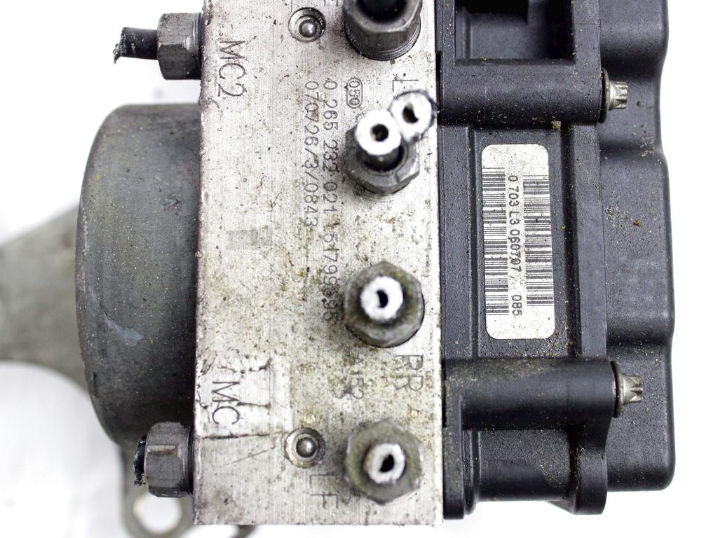 51799595 CENTRALINA POMPA AGGREGATO ABS FIAT PANDA 1.2 M 44KW 5M 5P (2007) RICAMBIO USATO 0265232021 0265800673