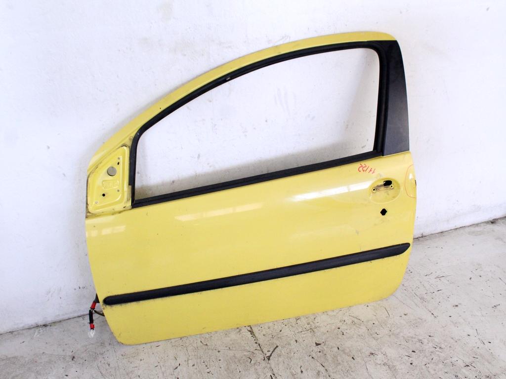 1612543580 PORTA ANTERIORE SINISTRA GUIDATORE PEUGEOT 107 1.4 D 40KW 5M 3P (2007) RICAMBIO USATO SCROSTATA E LEGGERMENTE AMMACCATA