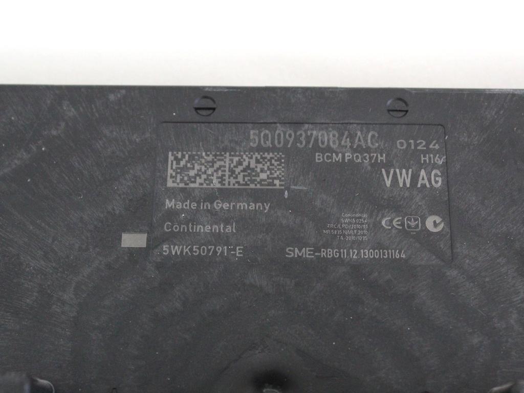 04E907309A KIT ACCENSIONE AVVIAMENTO VOLKSWAGEN GOLF 7 1.2 B 63KW 5M 5P (2014) RICAMBIO USATO CON CENTRALINA MOTORE, QUADRO STRUMENTI CONTACHILOMETRI, BLOCCHETTI ACCENSIONE APERTURA CON CHIAVE 0261S07726 5Q0937084AC 1K0905851 5G0920861 5Q0905865