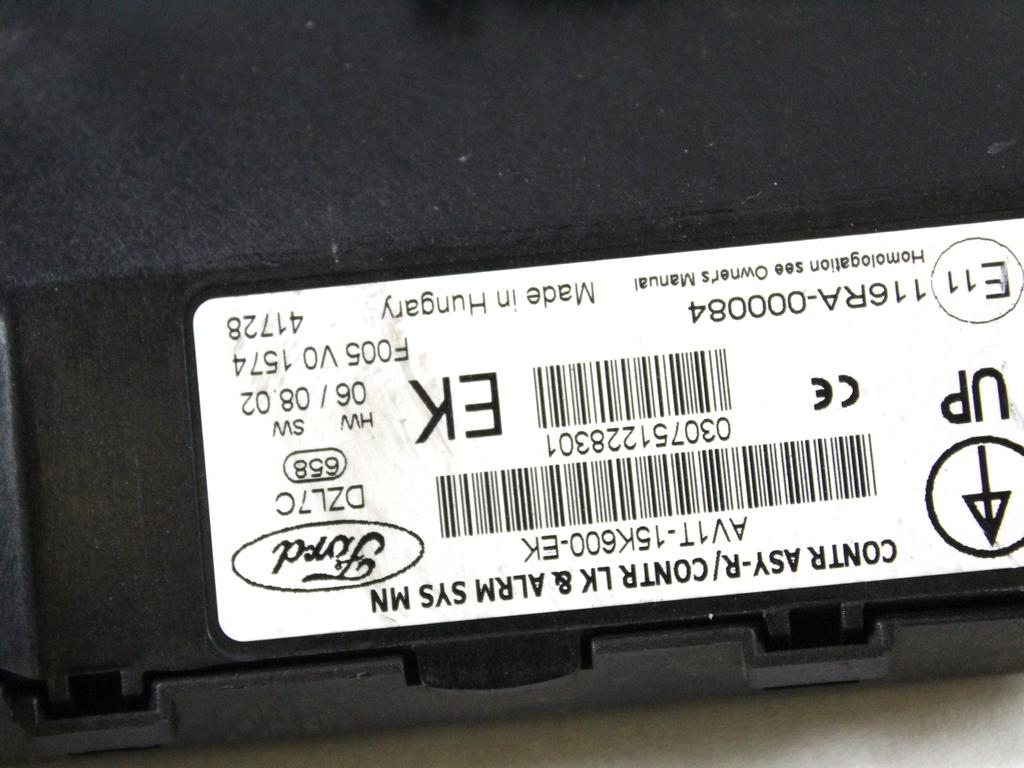 C1BG-12A650-BE KIT ACCENSIONE AVVIAMENTO FORD FIESTA 1.4 G 71KW 5M 5P (2014) RICAMBIO USATO CON CENTRALINA MOTORE, QUADRO STRUMENTI, BLOCCHETTI ACCENSIONE APERTURA CON CHIAVE AV1T-15K600-EK 8A6T-15607-AC CB1T-10849-EAN