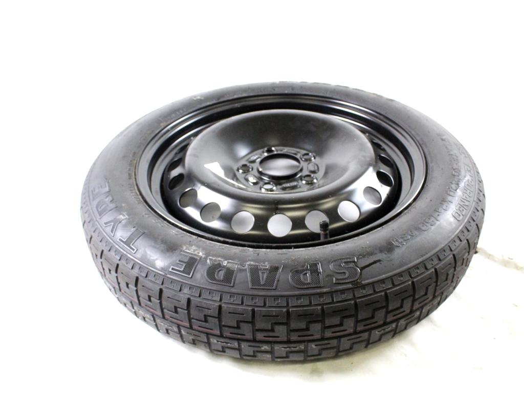 30683913 RUOTINO DI SCORTA PIRELLI T125/85 R16 99M VOLVO C30 1.6 D 80KW 5M 3P (2007) RICAMBIO USATO CON CERCHIO IN FERRO DA 16 POLLICI 5 FORI 4.00BX16 ET 25 INTERASSE 5X108