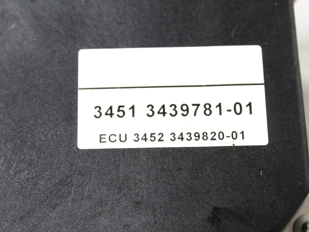 34513420395 CENTRALINA POMPA AGGREGATO ABS BMW X3 E83 2.0 D 4X4 110KW 6M 5P (2007) RICAMBIO USATO 0265236012 34513439781 34523439820 0265950489