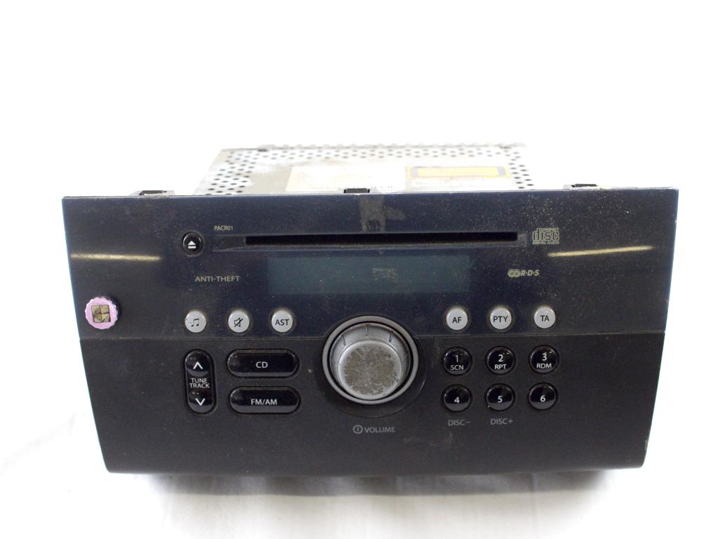 39101-62J00 AUTORADIO SUZUKI SWIFT 1.3 D 51KW 5M 5P (2006) RICAMBIO USATO (NON FORNIAMO CODICE AUTORADIO, MA SOLO NUMERO DI TELAIO VEICOLO)