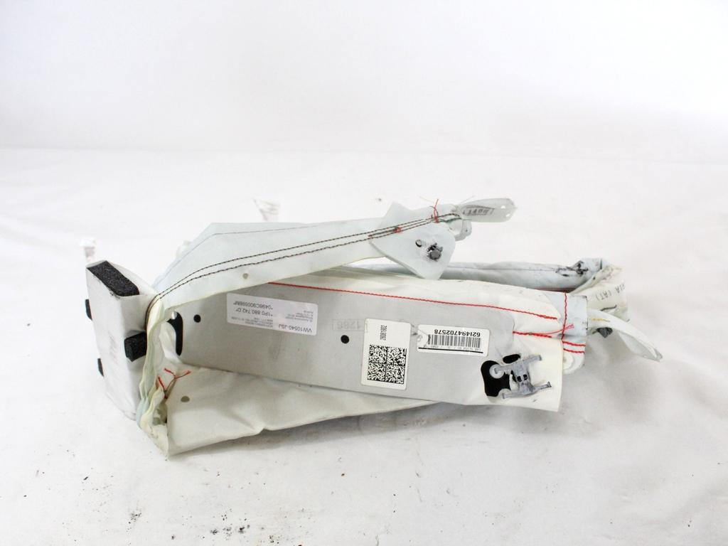 1P0880742D AIRBAG LATERALE A TENDINA LATO DESTRO SEAT LEON 1.6 G 75KW 5M 5P (2010) RICAMBIO USATO