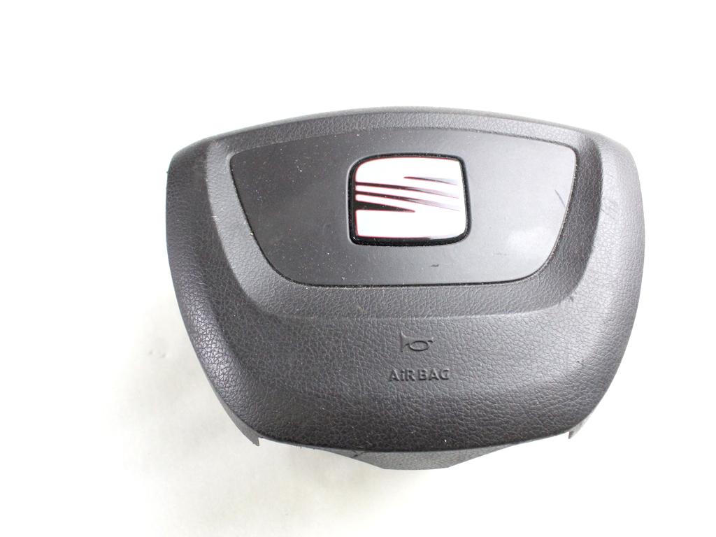 5N0959655J KIT AIRBAG SEAT LEON 1.6 G 75KW 5M 5P (2010) RICAMBIO USATO CON PRETENSIONATORI CINTURE DI SICUREZZA, CENTRALINA AIRBAG, AIRBAG VOLANTE GUIDATORE, AIRBAG PASSEGGERO, CRUSCOTTO 5P0880201AE