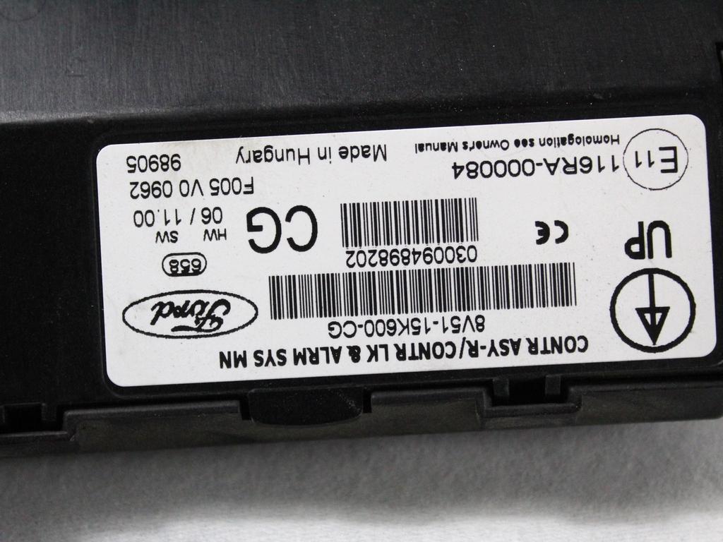 8V21-12A650-TH KIT ACCENSIONE AVVIAMENTO FORD FIESTA 1.4 G 71KW 5M 5P (2009) RICAMBIO USATO CON CENTRALINA MOTORE, QUADRO STRUMENTI CONTACHILOMETRI, BLOCCHETTI ACCENSIONE APERTURA CON CHIAVE 8V51-15K600-CG 8V51-3F880-DA 8A6T-10849-EG 8A6T-15607-AB