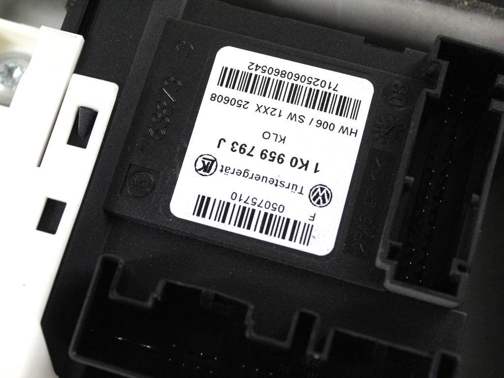 1K4837461B MOTORINO MECCANISMO ALZA-VETRO ALZA-CRISTALLO PORTA ANTERIORE SINISTRA VOLKSWAGEN GOLF 5 1.6 B 75KW 5M 5P (2008) RICAMBIO USATO 1K0959701M 1K4837401S 1K0959793J