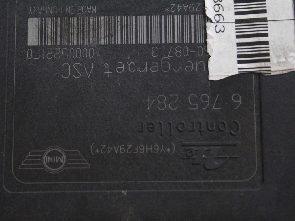 34516765282 CENTRALINA POMPA AGGREGATO ABS MINI COOPER R50 1.6 B 85KW 5M 3P (2006) RICAMBIO USATO 10.0206-0098.4 6765284 10.0960-0871.3