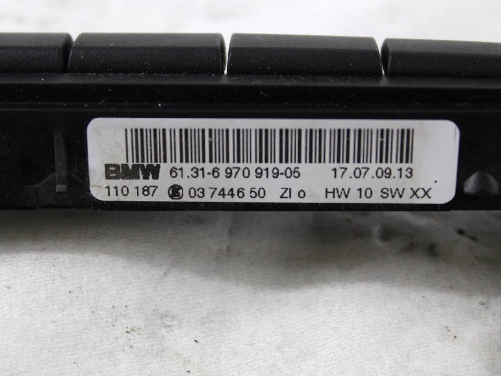 61316970919 COMANDO INTERRUTTORE DISATTIVAZIONE START AND STOP BMW SERIE 3 318 D E91 SW 2.0 D 105KW 6M 5P (2009) RICAMBIO USATO