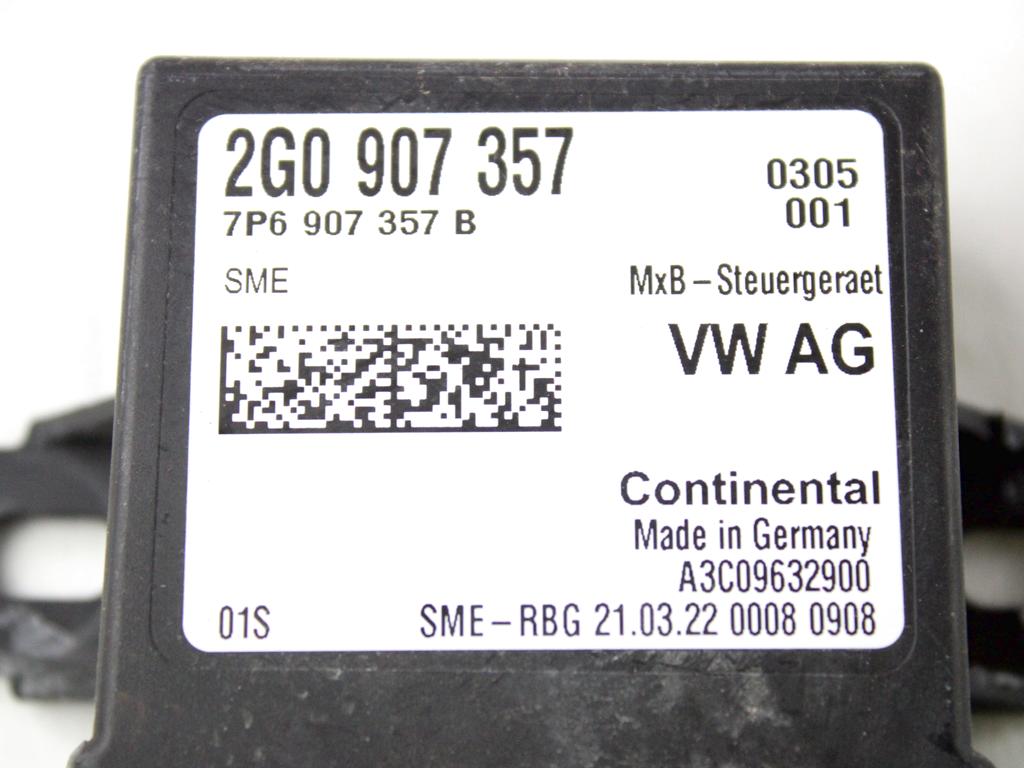 2G0907357 CENTRALINA MODULO REGOLAZIONE LUCI E FARI VOLKSWAGEN POLO 1.0 66KW M 5P 2022 RICAMBIO USATO