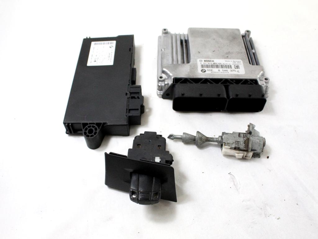 8506375 KIT ACCENSIONE AVVIAMENTO BMW SERIE 3 318 D E91 SW 2.0 D 105KW 6M 5P (2009) RICAMBIO USATO CON CENTRALINA MOTORE, BLOCCHETTI ACCENSIONE APERTURA CON CHIAVE 0281016069 61359147226 6954719