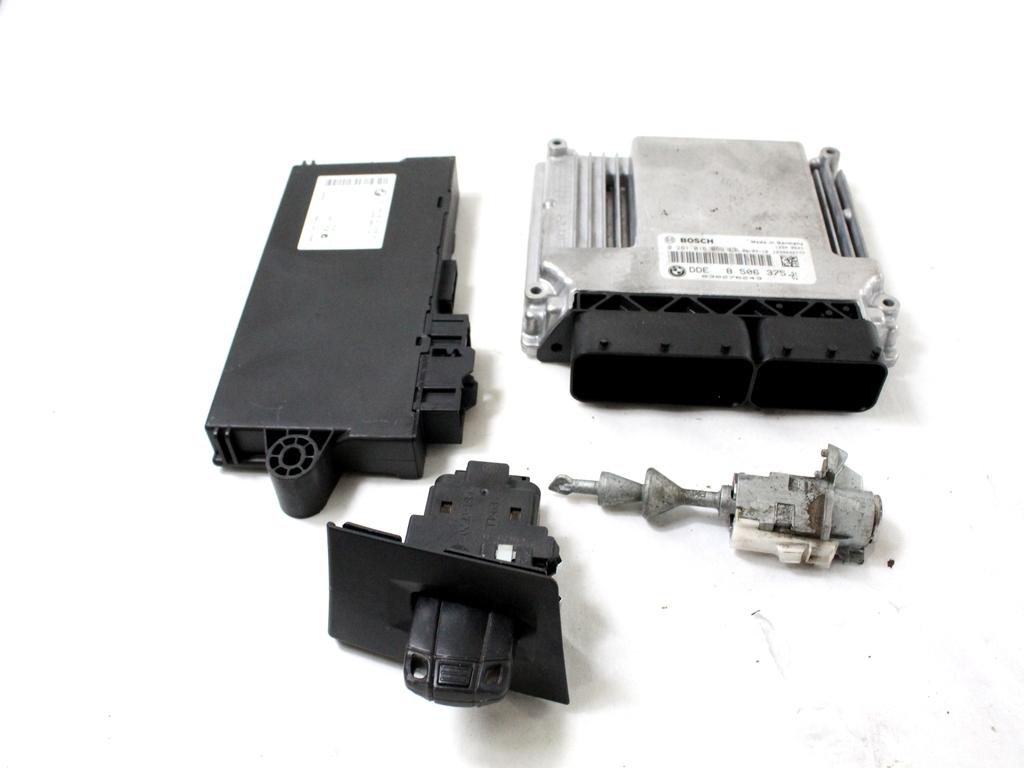 8506375 KIT ACCENSIONE AVVIAMENTO BMW SERIE 3 318 D E91 SW 2.0 D 105KW 6M 5P (2009) RICAMBIO USATO CON CENTRALINA MOTORE, BLOCCHETTI ACCENSIONE APERTURA CON CHIAVE 0281016069 61359147226 6954719