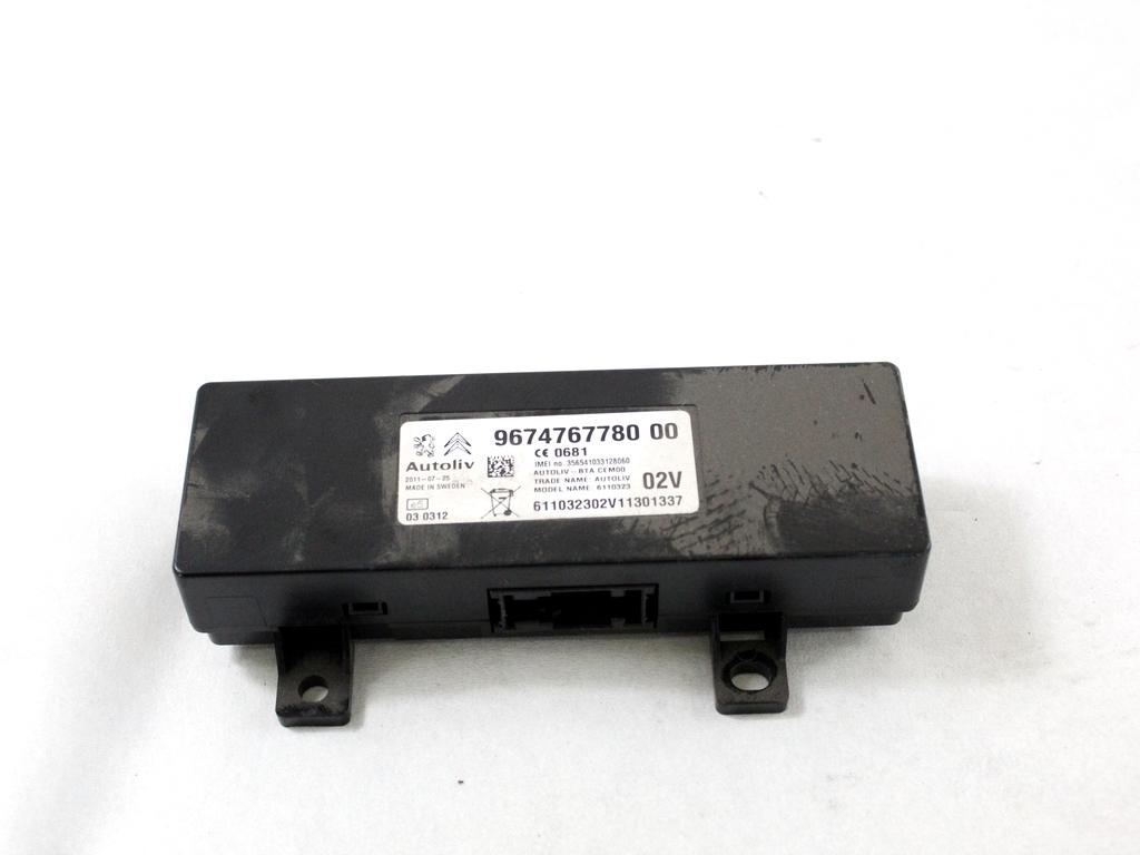 9674767780 CENTRALINA MODULO TELEFONO BLUETOOTH CITROEN C4 1.6 D 82KW 6M 5P (2012) RICAMBIO USATO