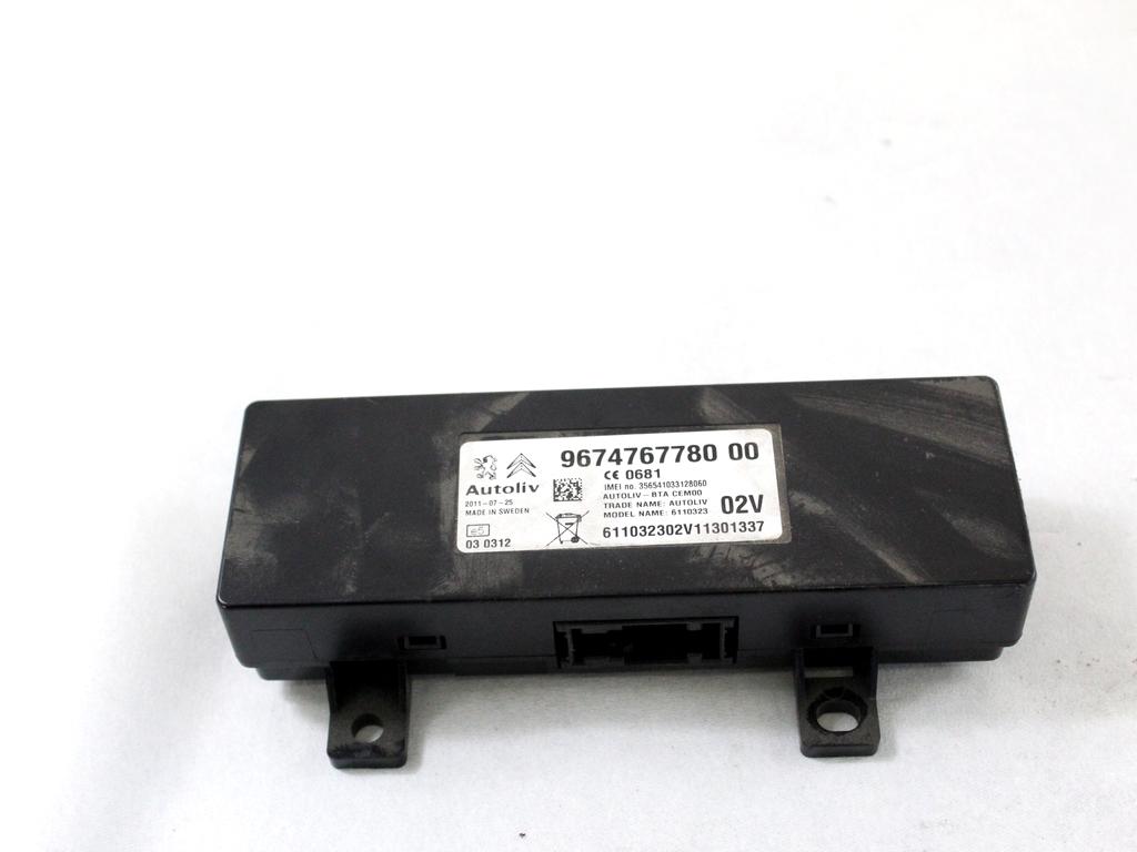 9674767780 CENTRALINA MODULO TELEFONO BLUETOOTH CITROEN C4 1.6 D 82KW 6M 5P (2012) RICAMBIO USATO