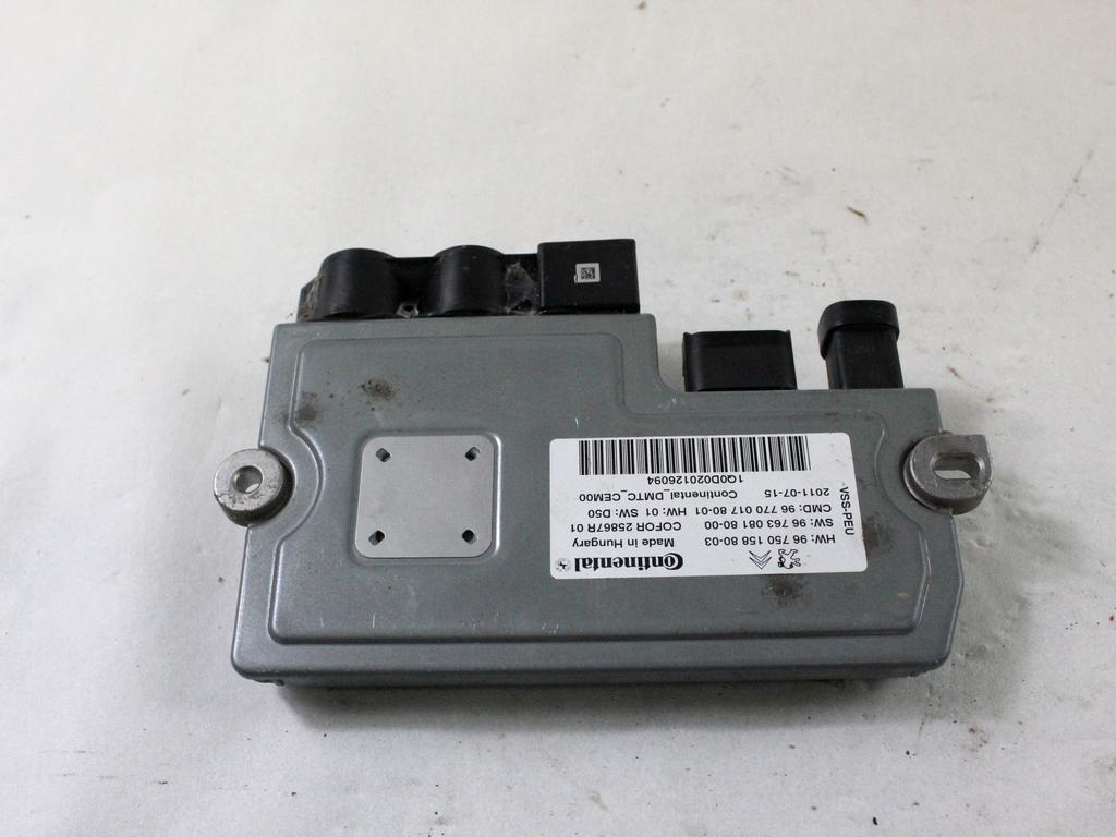 9675015880 CENTRALINA START AND STOP CITROEN C4 1.6 D 82KW 6M 5P (2012) RICAMBIO USATO