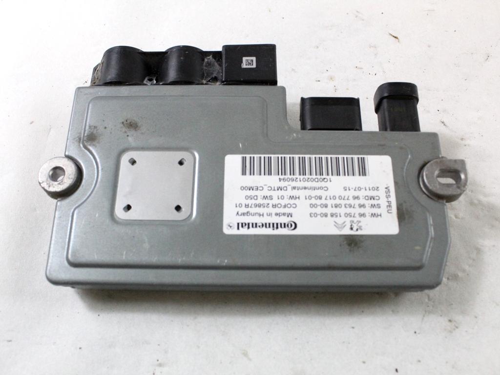 9675015880 CENTRALINA START AND STOP CITROEN C4 1.6 D 82KW 6M 5P (2012) RICAMBIO USATO