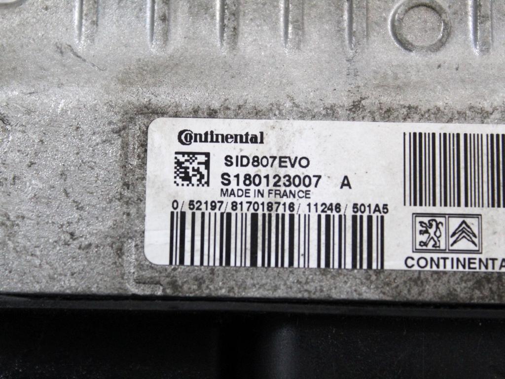 9678628780 KIT ACCENSIONE AVVIAMENTO CITROEN C4 1.6 D 82KW 6M 5P (2012) RICAMBIO USATO CON CENTRALINA MOTORE, BLOCCHETTI ACCENSIONE APERTURA CON CHIAVE 9666681180 9644692380 9665547480 9663123380