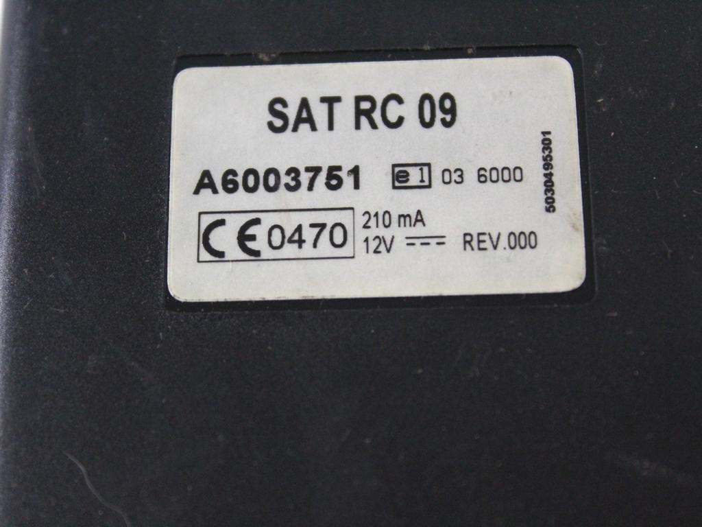 SATRC09 CENTRALINA GPS AFTERMARKET FIAT DOBLO 1.3 D 66KW 5M 2P (2011) RICAMBIO USATO A6003751