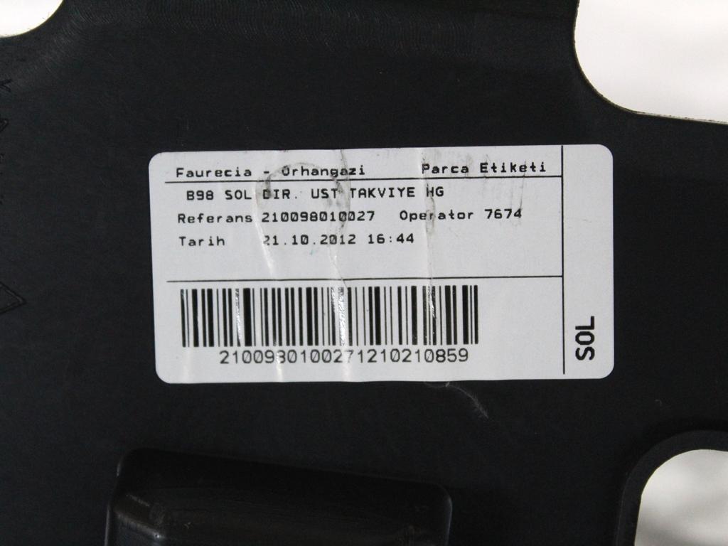 985101389R KIT AIRBAG RENAULT NEW CLIO 1.2 B 54KW 5M 5P (2013) RICAMBIO USATO CON CENTRALINA AIRBAG, AIRBAG VOLANTE GUIDATORE, AIRBAG PASSEGGERO, CRUSCOTTO 985108265R 985250096R