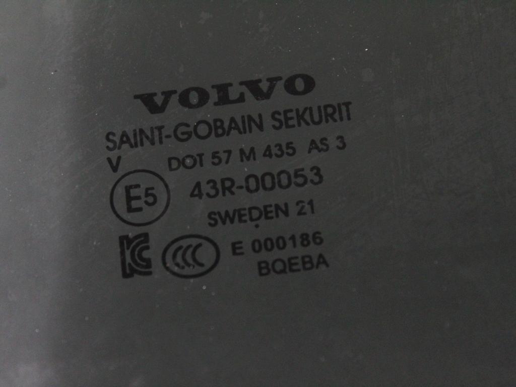 31371002 VETRO SCENDENTE PORTA POSTERIORE SINISTRA OSCURATO VOLVO XC90 2.0 I 4X4 173KW AUT 5P (2021) RICAMBIO USATO