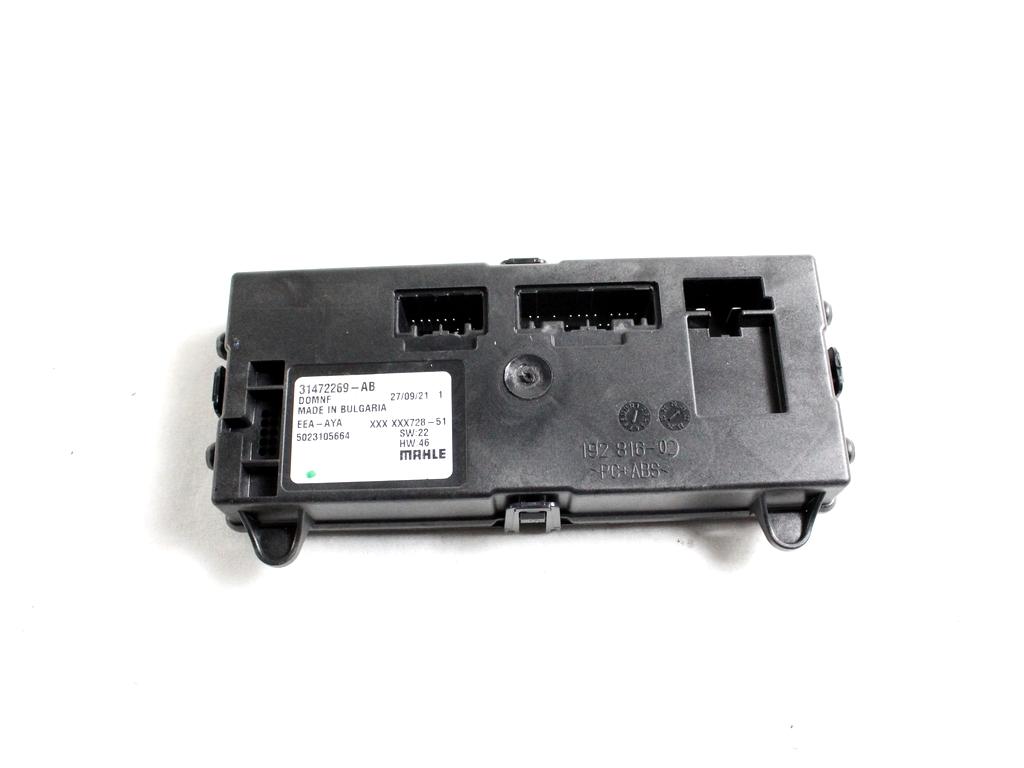 31472269 CENTRALINA MODULO CLIMATIZZATORE CLIMA A/C VOLVO XC90 2.0 I 4X4 173KW AUT 5P (2021) RICAMBIO USATO