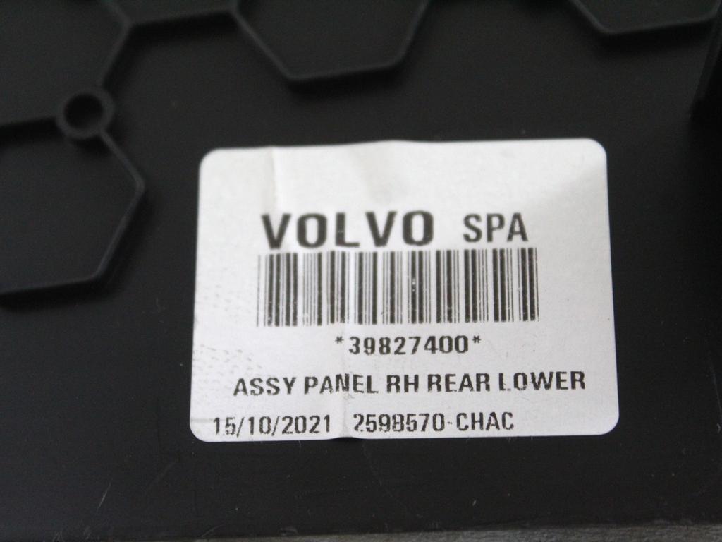 39827400 RIVESTIMENTO TUNNEL CENTRALE LATO DESTRO VOLVO XC90 2.0 I 4X4 173KW AUT 5P (2021) RICAMBIO USATO