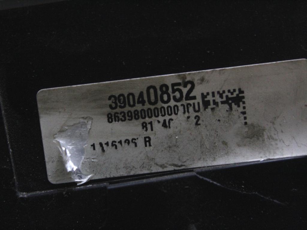 55493025 KIT ACCENSIONE AVVIAMENTO OPEL ASTRA K SW 1.6 D 81KW 6M 5P (2016) RICAMBIO USATO CON CENTRALINA MOTORE, QUADRO STRUMENTI CONTACHILOMETRI, DOPPIA CHIAVE 13510523 39040852 39042935