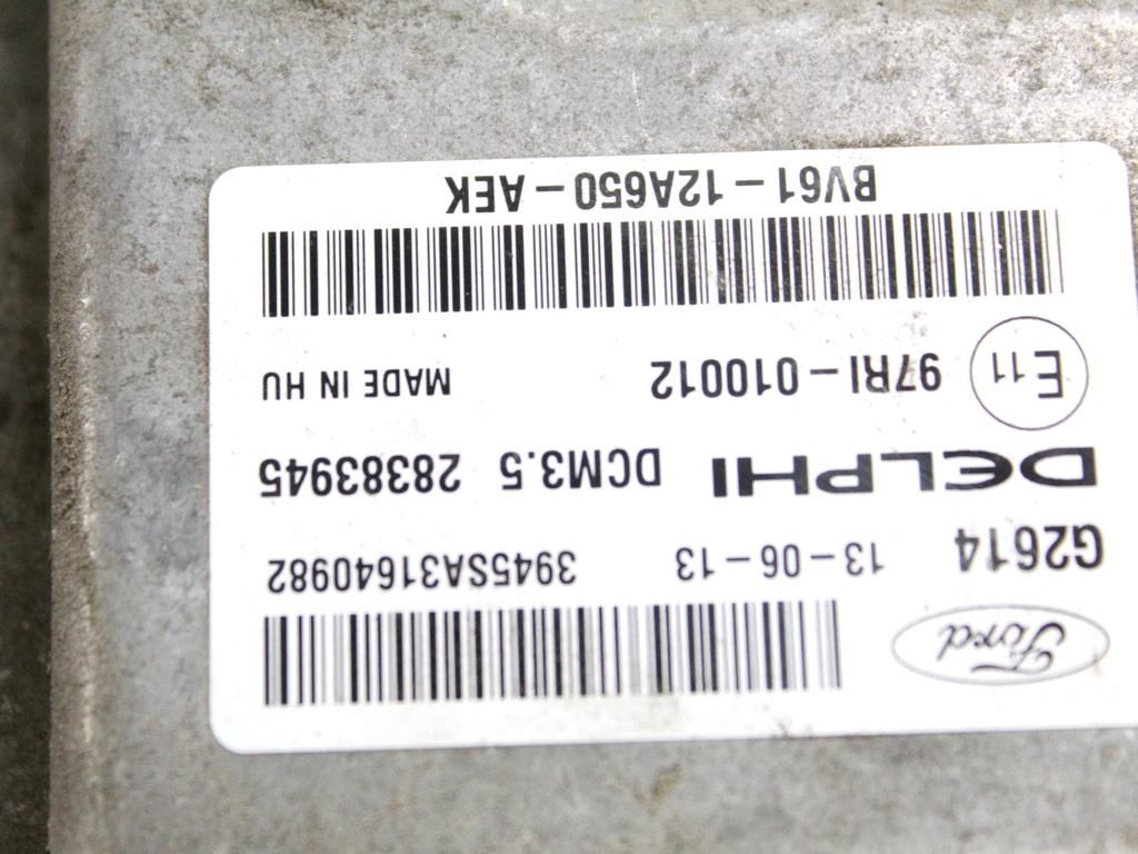 BV61-12A650-AEK KIT ACCENSIONE AVVIAMENTO FORD GRAND C-MAX 2.0 D 85KW AUT 5P (2013) RICAMBIO USATO CON CETRALINA MOTORE, QUADRO STRUMENTI CONTACHILOMETRI, BLOCCHETTI CON CHIAVE 7S7T-19H3686-DA AV6N-3F880-JA DV6T-14A073-HF BM5T-10849-BCD