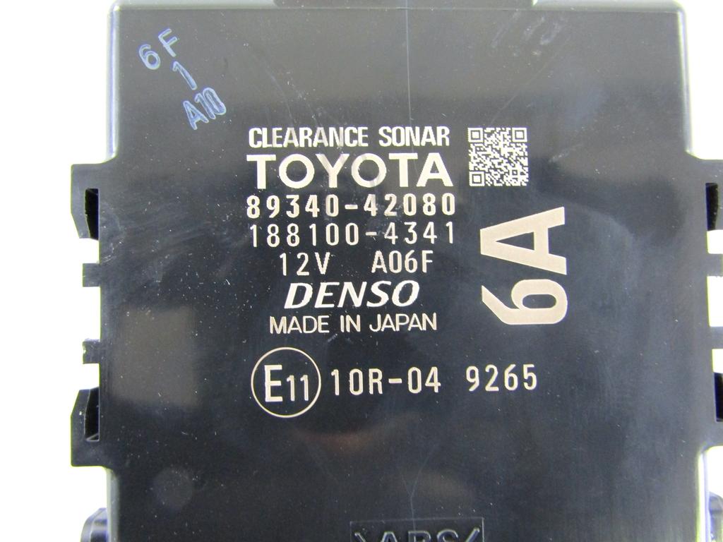 89340-42080 CENTRALINA SENSORI DI PARCHEGGIO TOYOTA RAV 4 2.5 I 131KW AUT 5P (2022) RICAMBIO USATO