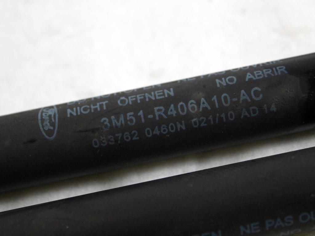 3M51-R406A10-AC COPPIA PISTONCINI ASTE AMMORTIZZANTI PORTELLONE COFANO POSTERIORE BAULE FORD C-MAX 1.6 D 80KW 5M 5P (2010) RICAMBIO USATO
