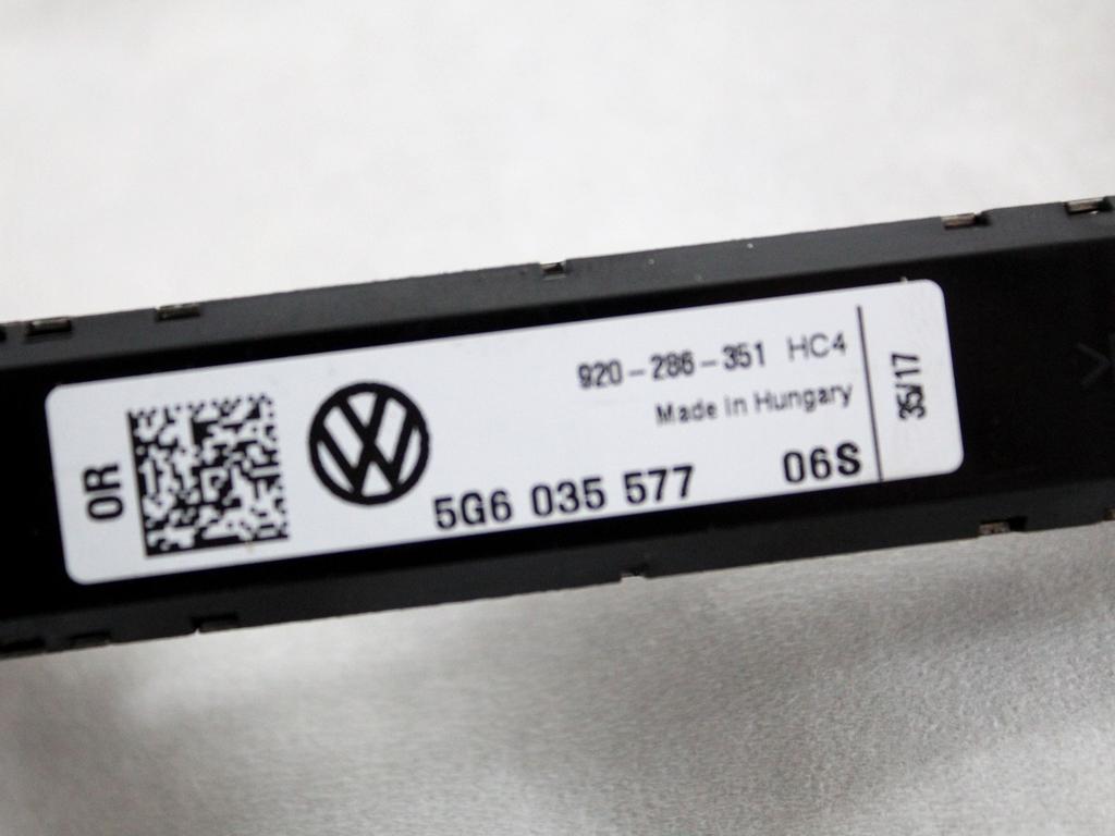 5G6035577 CENTRALINA AMPLIFICATORE ANTENNA VOLKSWAGEN GOLF 7.5 1.5 B 110KW AUT 5P (2017) RICAMBIO USATO