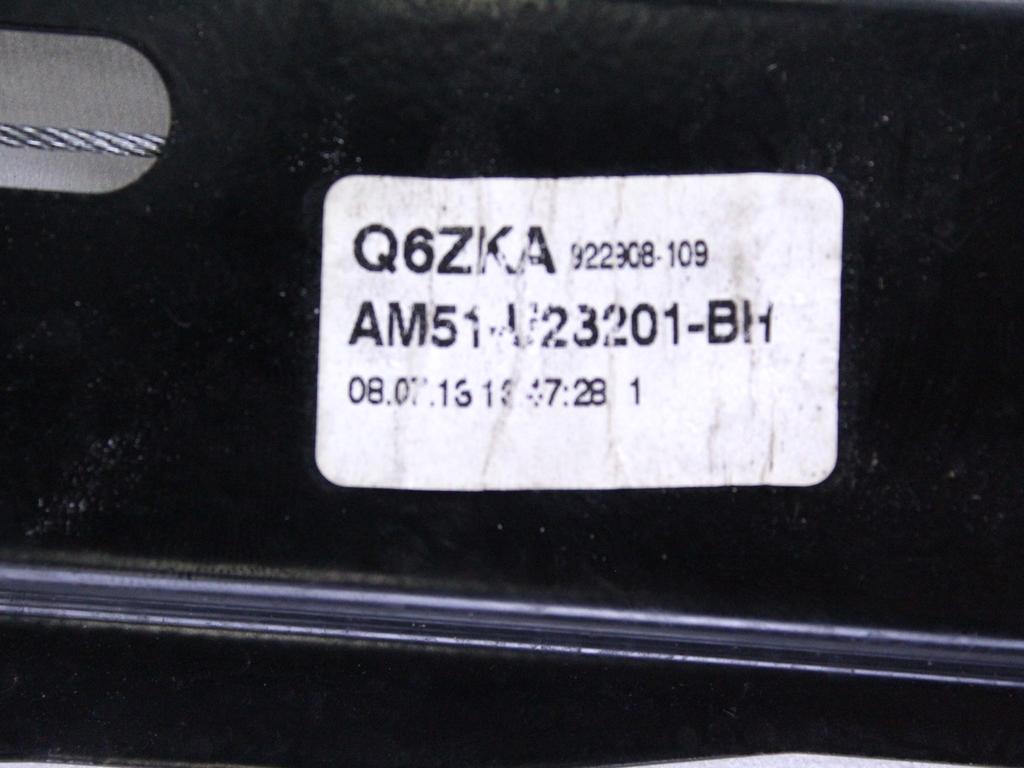 AM51-U23201-BH MOTORINO MECCANISMO ALZA-VETRO ALZA-CRISTALLO PORTA ANTERIORE SINISTRA FORD C-MAX 1.6 D 85KW 6M 5P (2013) RICAMBIO USATO AM51-U23201-B