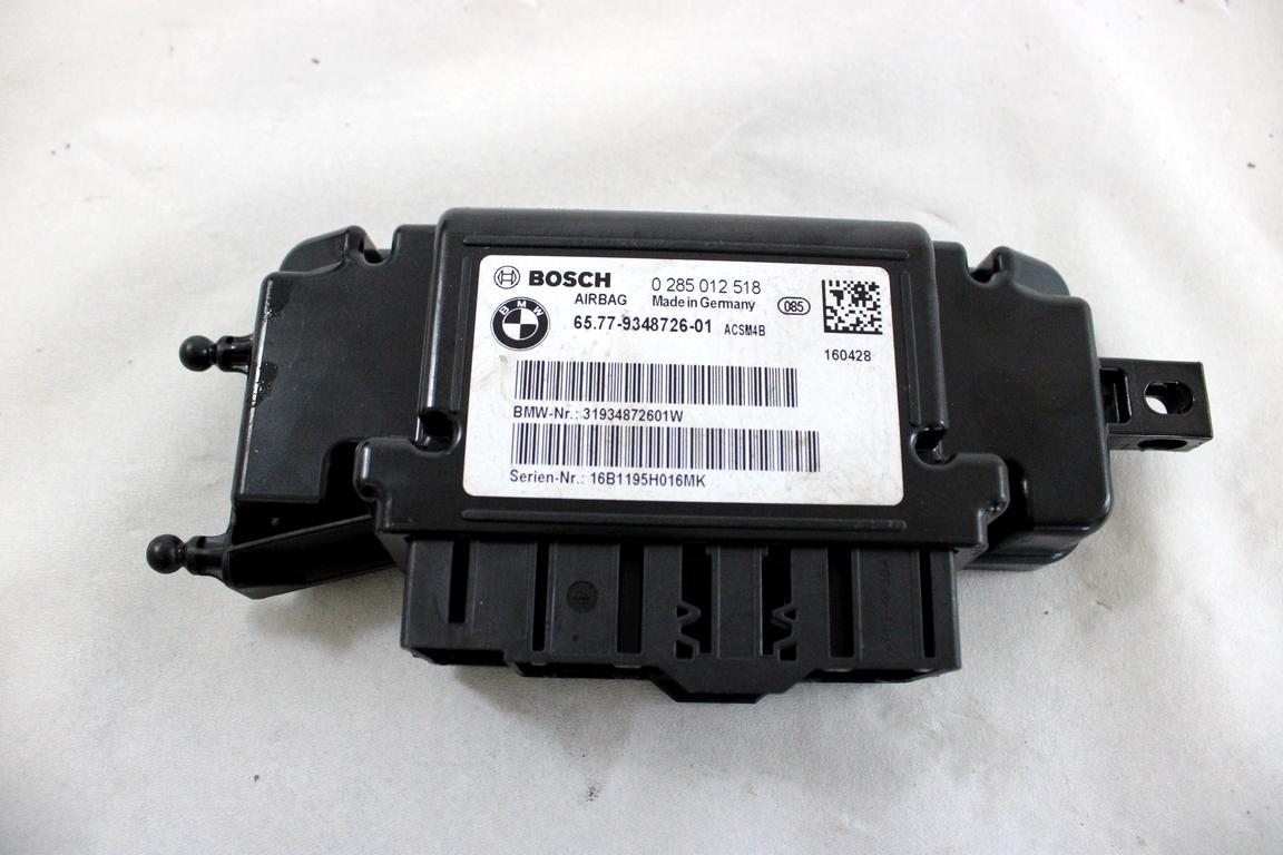 65779348726 CENTRALINA AIRBAG BMW SERIE 3 320D F31 LCI SW 2.0 D 4X4 140KW AUT 5P (2016) RICAMBIO USATO 0285012518