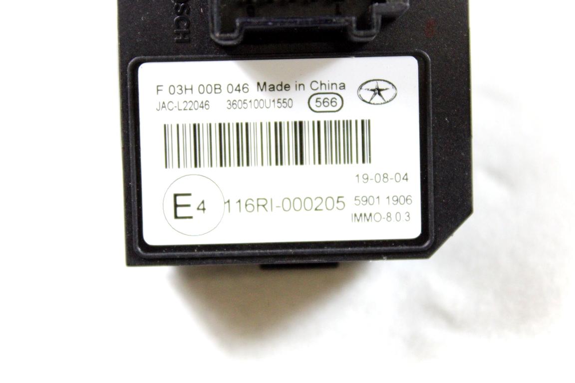 1026200GK041 KIT ACCENSIONE AVVIAMENTO DR MOTOR DR4 1.6 B 84KW 6M 5P (2019) RICAMBIO USATO CON CENTRALINA MOTORE, BLOCCHETTI ACCENSIONE APERTURA CON DOPPIA CHIAVE F01R00DGT2 3605100U1550 3704100R1040  3608100U221J F03H00A351 4003400U2260