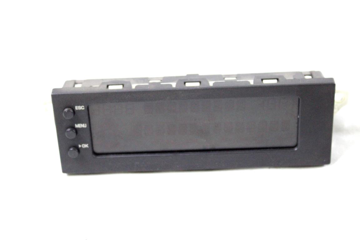 96632559XT DISPLAY COMPUTER DI BORDO CITROEN C3 1.1 B 44KW 5M 5P (2008) RICAMBIO USATO