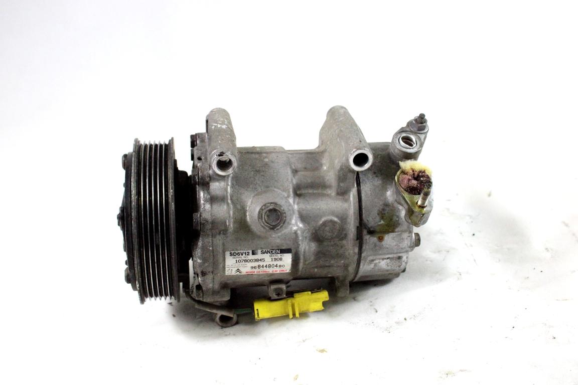 9684480480 COMPRESSORE CLIMATIZZATORE CLIMA A/C CITROEN C3 1.1 B 44KW 5M 5P (2008) RICAMBIO USATO