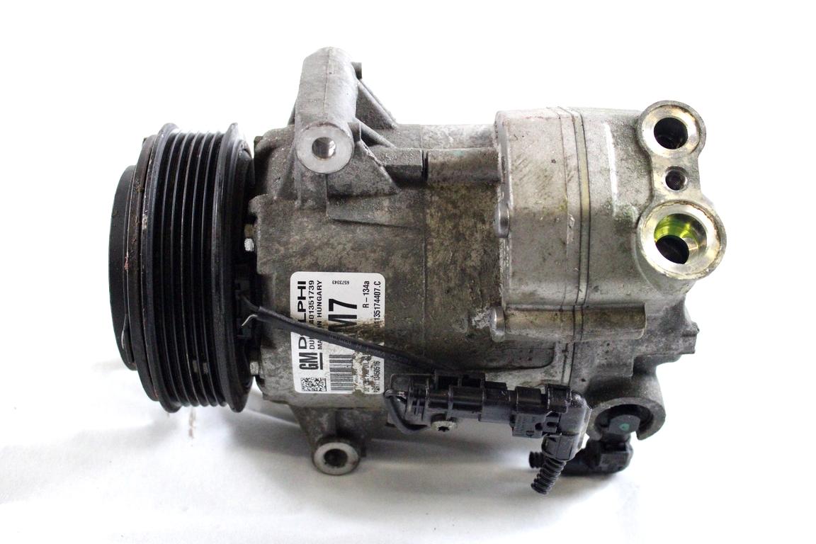 13450516 COMPRESSORE CLIMATIZZATORE CLIMA A/C OPEL ASTRA J SW 1.6 D 81KW 6M 5P (2015) RICAMBIO USATO