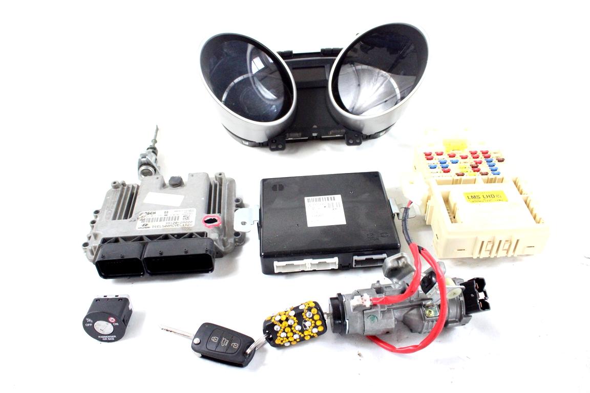 39120-2A000 KIT ACCENSIONE AVVIAMENTO HYUNDAI IX35 1.7 D 85KW 6M 5P (2012) RICAMBIO USATO CENTRALINA MOTORE CON RIVESTIMENTO DIFETTATO, QUADRO STRUMENTI, BLOCCHETTI ACCENSIONE APERTURA CON DOPPIA CHIAVE 0281017696 95400-2Y002 91950-2S521 94003-2Y290