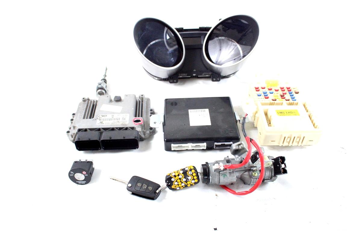 39120-2A000 KIT ACCENSIONE AVVIAMENTO HYUNDAI IX35 1.7 D 85KW 6M 5P (2012) RICAMBIO USATO CENTRALINA MOTORE CON RIVESTIMENTO DIFETTATO, QUADRO STRUMENTI, BLOCCHETTI ACCENSIONE APERTURA CON DOPPIA CHIAVE 0281017696 95400-2Y002 91950-2S521 94003-2Y290