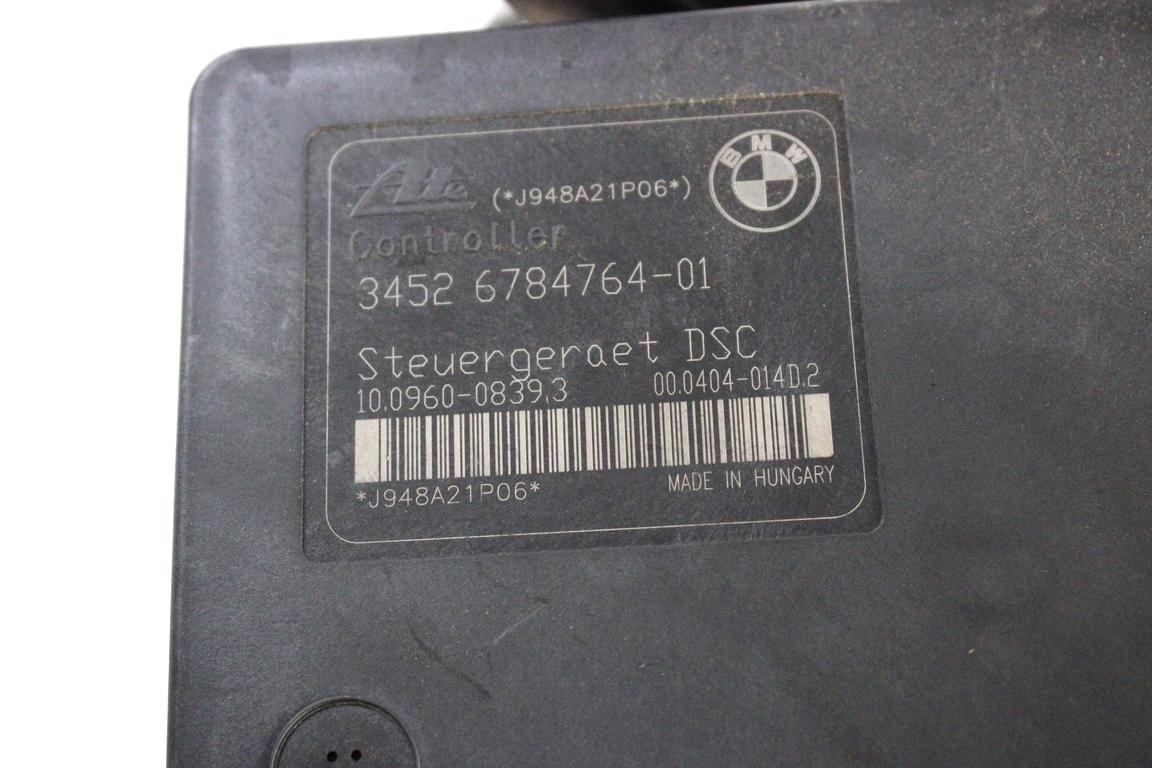 34516784763 CENTRALINA POMPA AGGREGATO ABS BMW SERIE 3 320D E92 2.0 D 130KW 6M 2P (2008) RICAMBIO USATO 10.0206-0351.4 34526784764 10.0960-0839.3 00.0404-014D.2