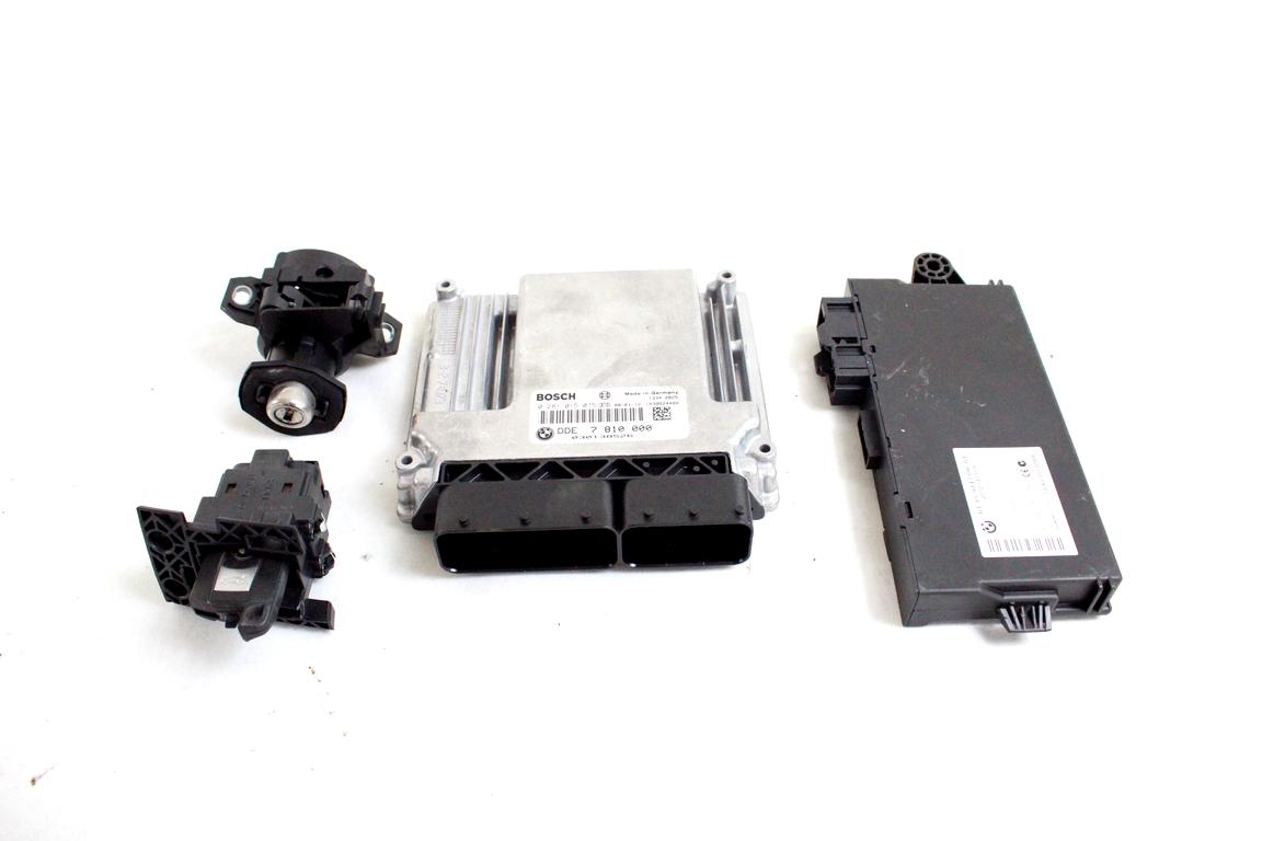 7810000 KIT ACCENSIONE AVVIAMENTO BMW SERIE 3 320D E92 2.0 D 130KW 6M 2P (2008) RICAMBIO USATO CON CENTRALINA MOTORE, BLOCCHETTI ACCENSIONE APERTURA CON CHIAVE 0281015075 61359147196 6954719