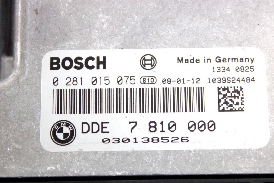 7810000 KIT ACCENSIONE AVVIAMENTO BMW SERIE 3 320D E92 2.0 D 130KW 6M 2P (2008) RICAMBIO USATO CON CENTRALINA MOTORE, BLOCCHETTI ACCENSIONE APERTURA CON CHIAVE 0281015075 61359147196 6954719