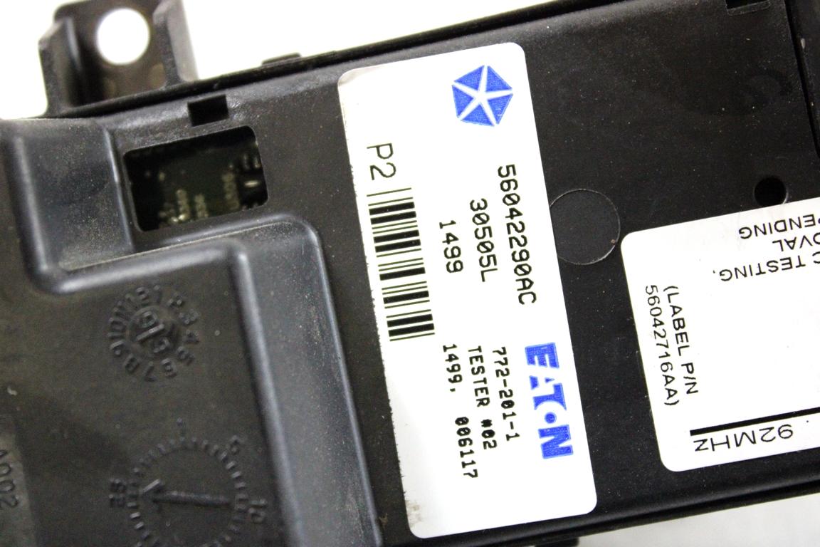 56042290AC COMANDO INTERRUTTORE ALZA-VETRO ALZA-CRISTALLO PORTA ANTERIORE DESTRA JEEP GRAND CHEROKEE 2.7 D 4X4 120KW AUT 5P (2004) RICAMBIO USATO CON INTERRUTTORE APERTURA CHIUSURA INTERNA PORTE