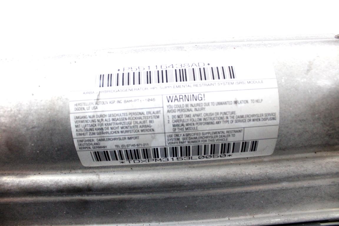 56038792AA KIT AIRBAG JEEP GRAND CHEROKEE 2.7 D 4X4 120KW AUT 5P (2004) RICAMBIO USATO CON CENTRALINA AIRBAG, AIRBAG VOLANTE GUIDATORE, AIRBAG PASSEGGERO, CRUSCOTTO 5GV61XDVAC 55116438AD